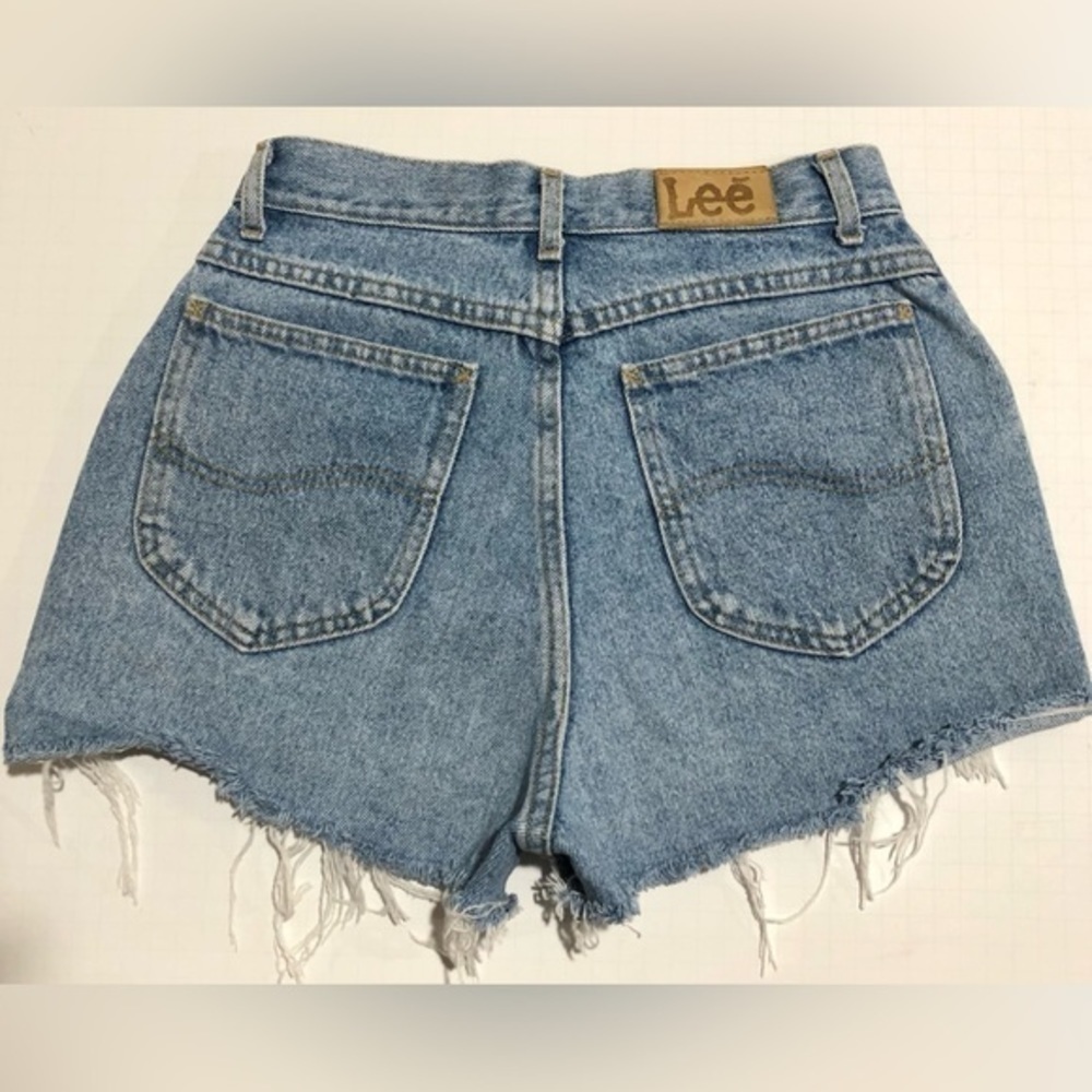 Lee high waisted blue shorts